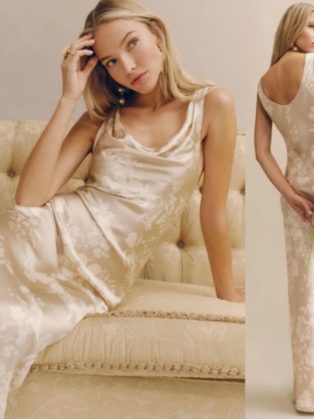 NWT Reformation Annabelle Silk Dress ES